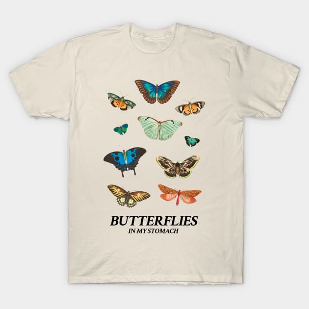 I Feel Butterflies in my Stomach T-Shirt by KewaleeTee